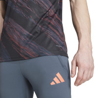 adidas Bayern München Pre-Match Trainingsshirt 2025-2026 Zwart Oranje Rood