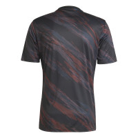 adidas Bayern München Pre-Match Trainingsshirt 2025-2026 Zwart Oranje Rood