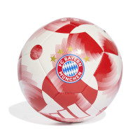 adidas Bayern Munich Club Ballon de Foot Taille 5 2025-2026 Blanc Rouge Doré
