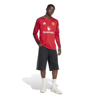 adidas Manchester United Long Sleeve Home Shirt 2025-2026
