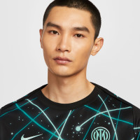 Nike Inter Milan Pre-Match Trainingsshirt 2025-2026 Zwart Turquoise Wit