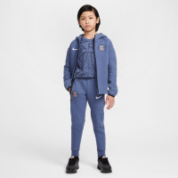 Nike Paris Saint-Germain Tech Fleece Joggingbroek 2025-2026 Kids Blauw Wit