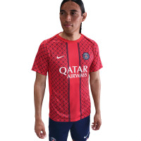 Nike Paris Saint-Germain Pre-Match Training Shirt 2025-2026 Red Black White