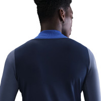 Nike Paris Saint-Germain Strike Trainingstrui 1/4-Zip 2025-2026 Donkerblauw Blauw Wit