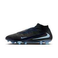 Nike Phantom 6 High Elite Gras Football Boots (FG) Black Light Blue