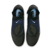 Nike Phantom 6 High Elite Gras Football Boots (FG) Black Light Blue