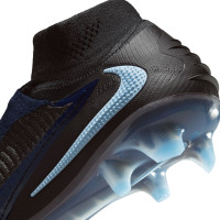 Nike Phantom 6 High Elite Gras Football Boots (FG) Black Light Blue