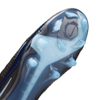 Nike Phantom 6 High Elite Gras Football Boots (FG) Black Light Blue