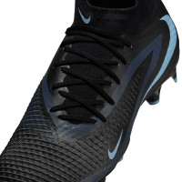 Nike Phantom 6 High Academy Grass/Artificial Grass Football Boots (MG) Black Light Blue