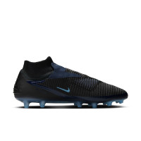 Nike Phantom 6 High Elite Artificial Grass Football Boots (AG) Black Light Blue