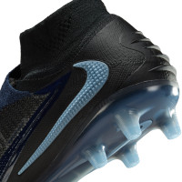 Nike Phantom 6 High Elite Artificial Grass Football Boots (AG) Black Light Blue
