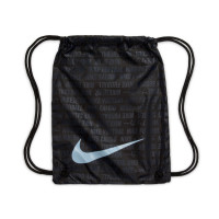 Nike Phantom 6 High Elite Artificial Grass Football Boots (AG) Black Light Blue