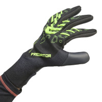 adidas Predator Pro Goalkeeper Gloves Black Dark Grey Neon Yellow