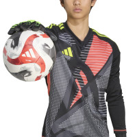 adidas Predator Pro Goalkeeper Gloves Black Dark Grey Neon Yellow