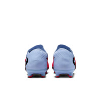 Nike Phantom 6 Low Pro Artificial Grass Football Boots (AG) Light Blue Bright Red Black