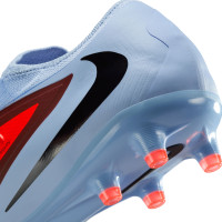 Nike Phantom 6 Low Pro Artificial Grass Football Boots (AG) Light Blue Bright Red Black