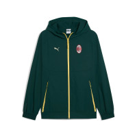 PUMA AC Milan Pumatech Trainingspak Woven Hooded Full-Zip 2025-2026 Donkergroen
