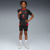 PUMA AC Milan Trainingsbroekje 2025-2026 Kids Zwart Rood