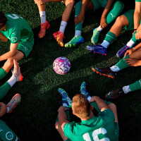 PUMA Orbita Ultimate Premier League Brilliance WP Voetbal Maat 5 Wit Roze Paars