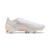 PUMA Ultra 6 Ultimate Gras Voetbalschoenen (FG) Wit Zilver Oranje