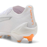 PUMA Ultra 6 Ultimate Gras Voetbalschoenen (FG) Wit Zilver Oranje