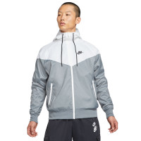 Nike Sportswear Windrunner Full-Zip Woven Tracksuit Grey White Black