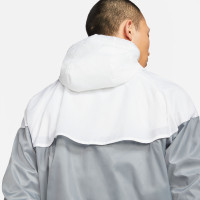 Nike Sportswear Windrunner Full-Zip Woven Tracksuit Grey White Black