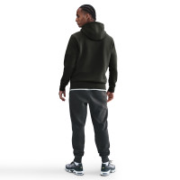 Nike Club Fleece Hoodie Dark Green White