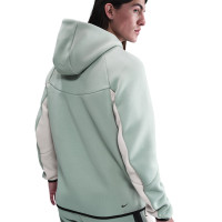 Nike Sportswear Tech Fleece Trainingspak Full-Zip Grijsgroen Beige Paars