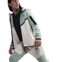 Nike Sportswear Tech Fleece Trainingspak Full-Zip Grijsgroen Beige Paars