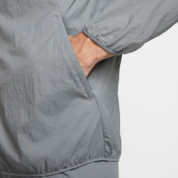 Nike Stride Repel Full-Zip Woven Tracksuit Grey Silver