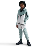 Nike Sportswear Tech Fleece Vest Kids Grijsgroen Wit Zwart