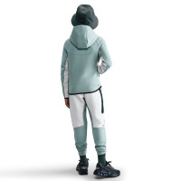 Nike Sportswear Tech Fleece Trainingspak Full-Zip Kids Grijsgroen Wit Zwart