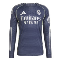 adidas Real Madrid Authentic Long Sleeve Away Shirt 2025-2026