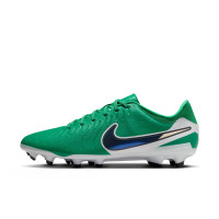 Nike Tiempo Legend 10 Academy Gras Voetbalschoenen (FG) Groen Wit Blauw