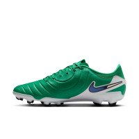 Nike Tiempo Legend 10 Academy Gras Voetbalschoenen (FG) Groen Wit Blauw