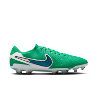 Nike Tiempo Legend 10 Elite Gras Football Boots (FG) Green White Blue