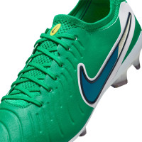 Nike Tiempo Legend 10 Elite Gras Voetbalschoenen (FG) Groen Wit Blauw