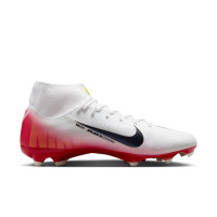 Nike Zoom Mercurial Superfly 10 Academy Gras / Kunstgras Voetbalschoenen (MG) Wit Rood Zwart