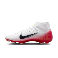 Nike Zoom Mercurial Superfly 10 Academy Gras / Kunstgras Voetbalschoenen (MG) Wit Rood Zwart