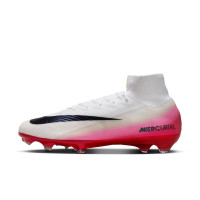 Nike Zoom Mercurial Superfly 10 Elite Gras Football Boots (FG) White Red Black