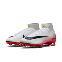 Nike Zoom Mercurial Superfly 10 Elite Gras Football Boots (FG) White Red Black