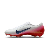 Nike Zoom Mercurial Vapor 16 Academy Grass/Artificial Grass Football Boots (MG) White Red Black