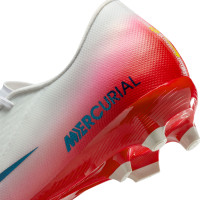 Nike Zoom Mercurial Vapor 16 Academy Grass/Artificial Grass Football Boots (MG) White Red Black