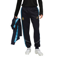 PUMA Olympique Marseille Pre-Match KING Anthem Trainingspak Full-Zip 2025-2026 Donkerblauw Lichtblauw