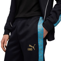 PUMA Olympique Marseille Pre-Match KING Anthem Trainingspak Full-Zip 2025-2026 Donkerblauw Lichtblauw