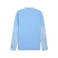 PUMA Manchester City Trainingspak 1/4-Zip 2025-2026 Lichtblauw Donkerblauw Wit