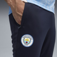 PUMA Manchester City Trainingsbroek 2025-2026 Donkerblauw Wit