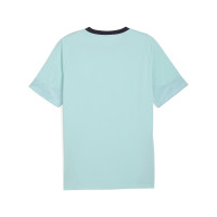 PUMA Olympique Marseille Training Set 2025-2026 Light Blue Dark Blue White