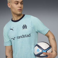 PUMA Olympique Marseille Training Set 2025-2026 Light Blue Dark Blue White